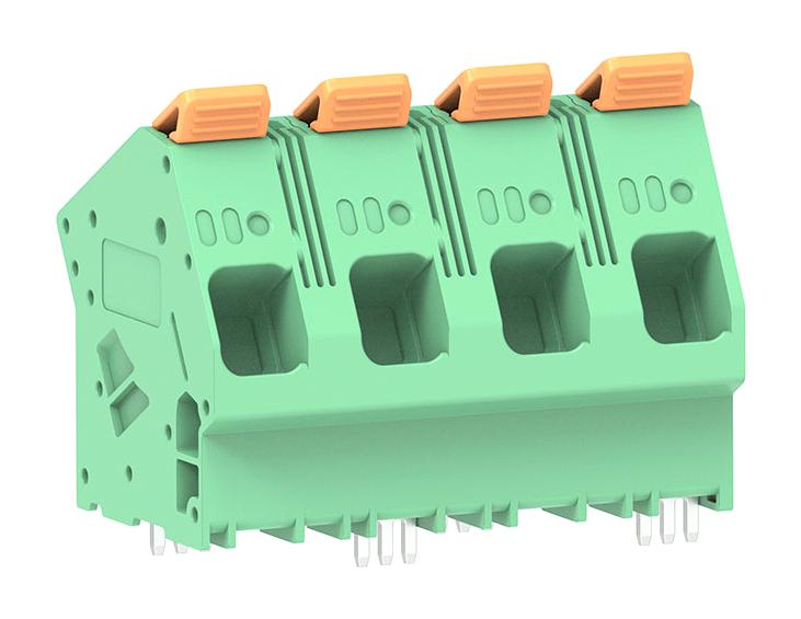 MOLEX 224934-0004 Wire-To-Board Terminal Block, 15 mm, 4 Ways, 18 AWG, 4 AWG, 5.89 mm&sup2;, Push In Lock