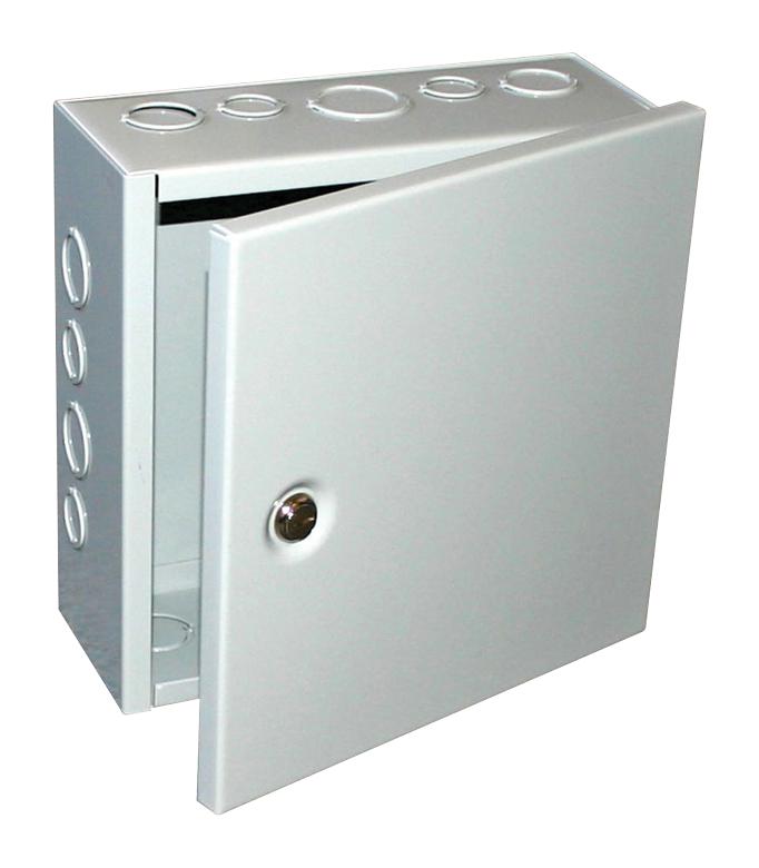 BUD INDUSTRIES JBH-4954-KO ENCLOSURE, JUNCTION BOX, STEEL, GRAY