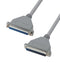 L-COM CSM37MF-5 Computer Cable, D Subminiature Plug, 37 Way, D Subminiature Socket, 37 Way, 5 ft, 1.5 m, Grey