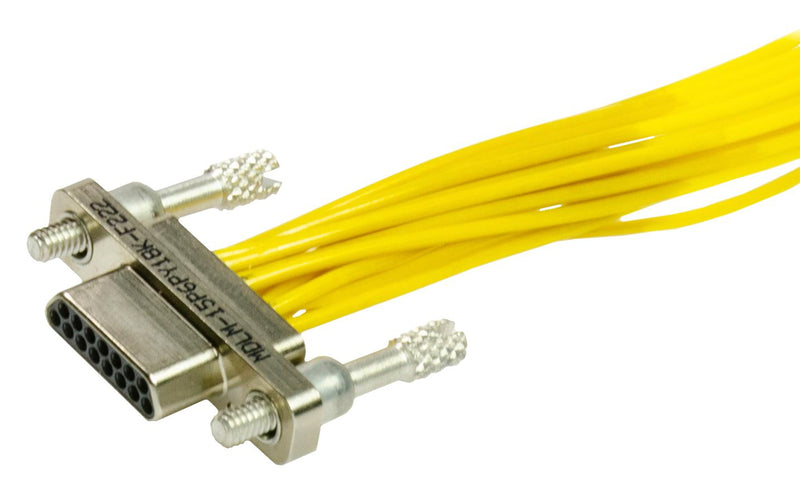 ITT Cannon MDLM-15P6PS18B-F222 MDLM-15P6PS18B-F222 Cable Assy MICRO-D PLUG-FREE END 18"