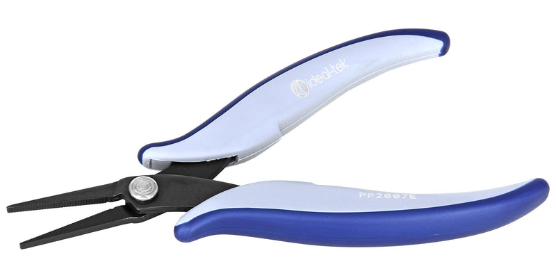 IDEAL-TEK PP2007E.IT Pliers, Flat Nose, Serrated Jaw, 160 mm Overall Length, TEK-ME Series