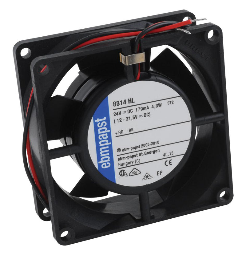 EBM-PAPST 8314HL. AXIAL FAN, 80MM, 24VDC
