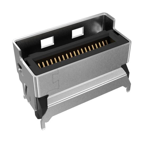 AMPHENOL COMMUNICATIONS SOLUTIONS G97V24312HR Card Edge Connector, Dual Side, 1.57 mm, 124 Contacts, Surface Mount, Straight