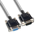 L-COM CSMT9MF-5 Computer Cable, D Subminiature Plug, 9 Way, D Subminiature Socket, 9 Way, 5 ft, 1.52 m