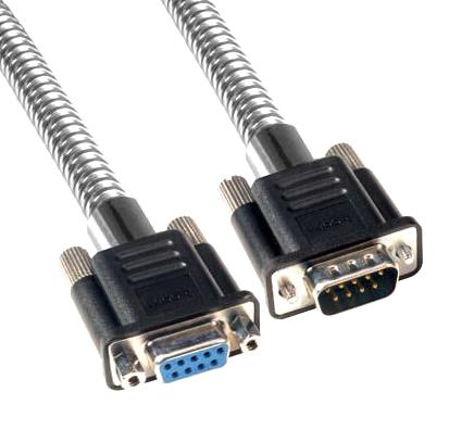 L-COM CSMT9MF-5 Computer Cable, D Subminiature Plug, 9 Way, D Subminiature Socket, 9 Way, 5 ft, 1.52 m