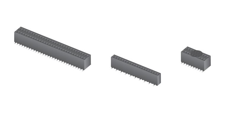 SAMTEC RSM-112-02-L-D PCB Receptacle, Board-to-Board, 1.27 mm, 2 Rows, 24 Contacts, Surface Mount, RSM