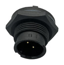 NORCOMP 870-02B-113R001. CIRCULAR CONNECTOR, PLUG, 2POS, PCB