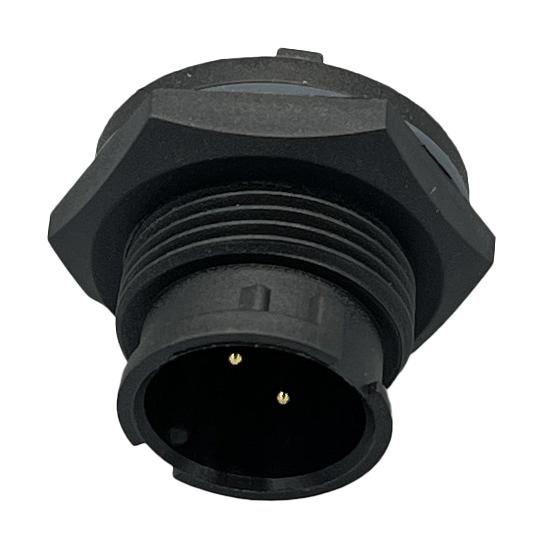 NORCOMP 870-02B-113R001. CIRCULAR CONNECTOR, PLUG, 2POS, PCB