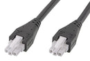 MOLEX 215330-0310 Cable Assembly, Mini-Fit Jr. Receptacle to Mini-Fit Jr. Receptacle, 3 Ways, 4.2 mm, 1 Row, 1 m