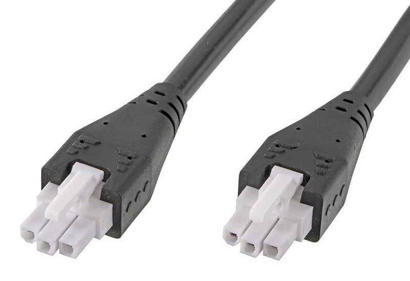 MOLEX 215330-0310 Cable Assembly, Mini-Fit Jr. Receptacle to Mini-Fit Jr. Receptacle, 3 Ways, 4.2 mm, 1 Row, 1 m