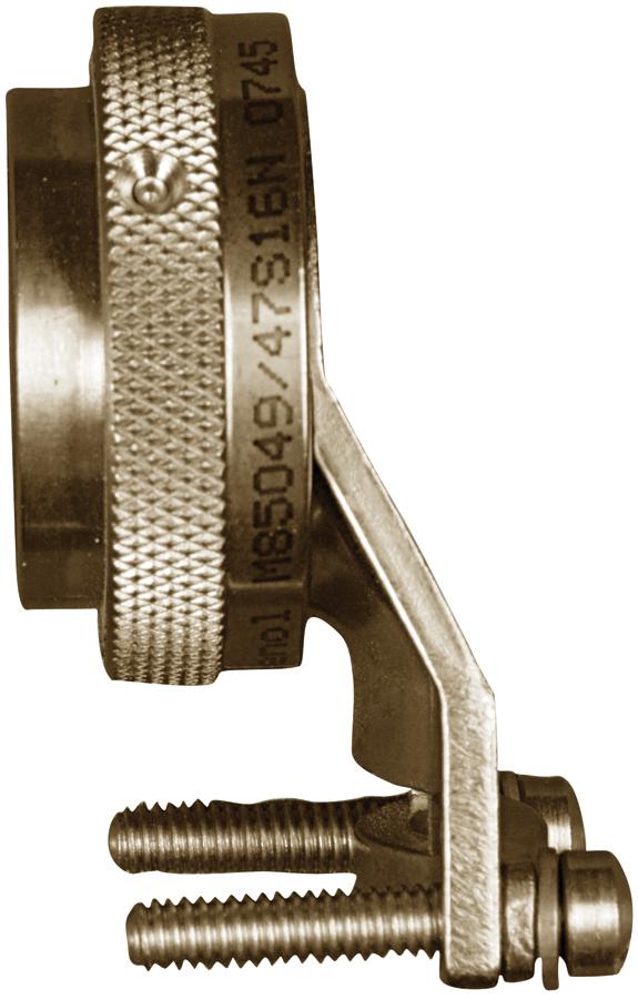 AMPHENOL INTERCONNECT INDIA M85049/39-19N Circular Connector Clamp, Right Angle, 19, 16.1 mm, Aluminium, MIL-85049 Series