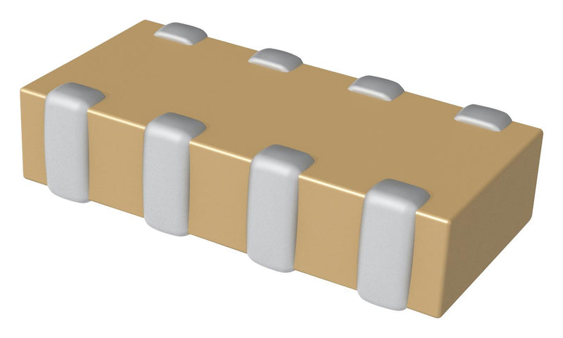 KEMET CA064X331J5GACTU Capacitor Array, 330 pF, 0612 [1632 Metric], 50 V, 4 Capacitors, Wraparound, &plusmn; 5%
