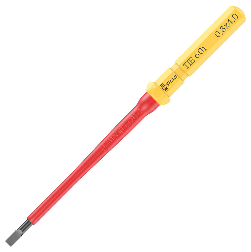 WERA K K VDE 60 I 0,8 X 4,0 X 157 MM TIE Interchangeable Blade, VDE, Slotted, 0.8 mm x 4 mm x 157 mm