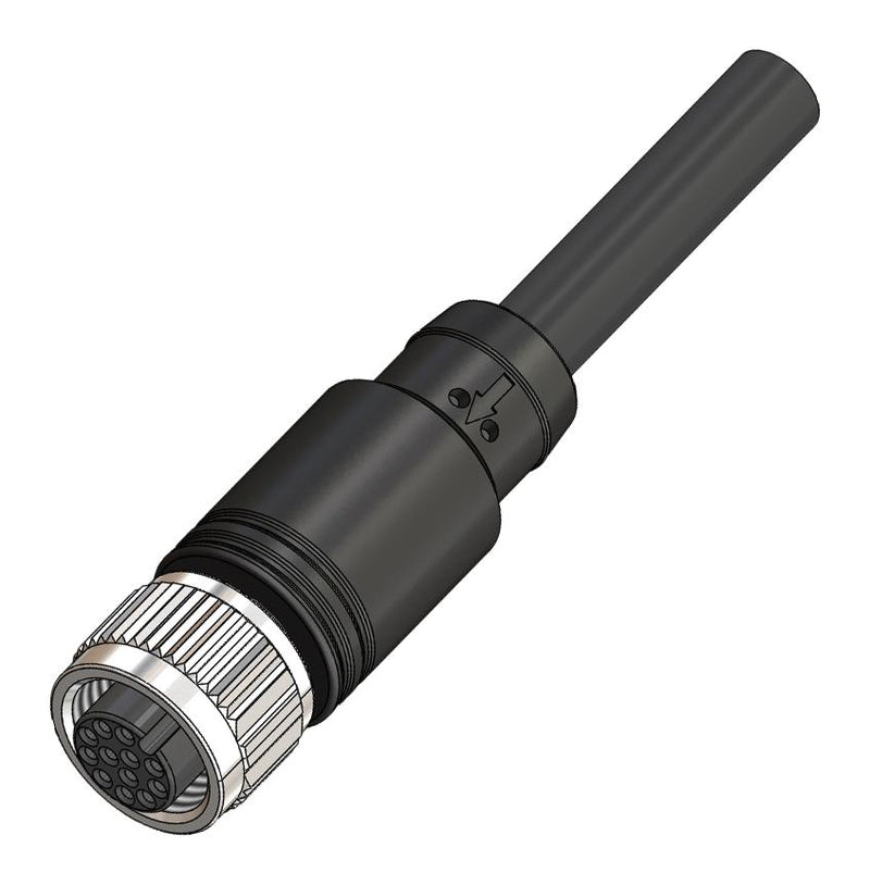 ALTECH CBF12-S12N0-05BPVC CBL ASSY, 12P M12 RCPT-FREE END, 16.4