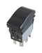 MULTICOMP PRO MP-264CNN-2ABD Rocker Switch, 24VDC LED, IP67, (On)-Off-(On), DPDT, Illuminated, Panel Mount, Black
