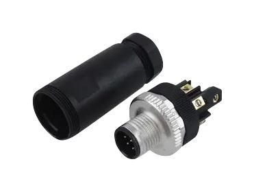 TURCK BS 8181-0 Sensor Connector, PG9, Eurofast Series, M12, Male, 8 Positions, Screw Pin, Straight Cable Mount