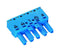 WAGO 770-1105 Pluggable Terminal Block, 10 mm, 5 Ways, 20AWG to 12AWG, 4 mm&sup2;, Push In, 25 A