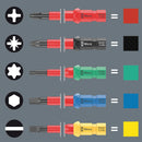 WERA K K VDE 18 UNIVERSAL 1 TIE Screwdriver Set, VDE, Interchangeable Blade, 18 Piece