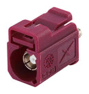TAOGLAS FK2FDG RF / Coaxial Connector, Code D, Bordeaux Violet, SMB Fakra Coaxial, Straight Jack, Crimp, 50 ohm