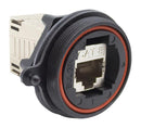 BULGIN LIMITED PX0855/KS Modular Connector, RJ45 Jack, 1 x 1 (Port), 8P8C, Cat8, IP68, IP69K, Panel Mount