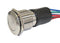 MULTICOMP PRO MPPK-22Z13FEY4SS-ANYN Vandal Resistant Switch, Ring Illumination, 22 mm, SPDT, Maintained, Round Flat, Natural