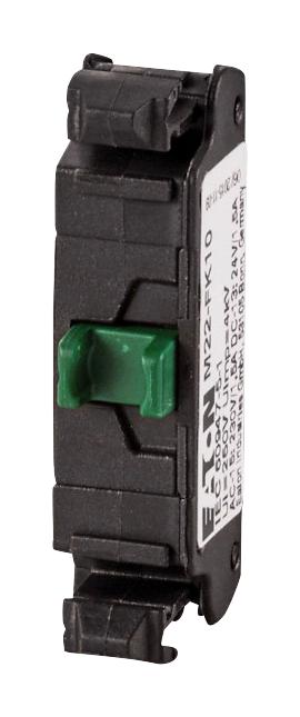 EATON MOELLER M22-FK10 Contact Blocks, Flat Rear, 1 NO, M22 Series
