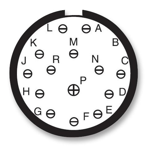 AMPHENOL AEROSPACE D38999/26KD15PN-LC Circular Connector, MIL-DTL-38999 Series III, DS38999/26 Series, Straight Plug, 15 Contacts