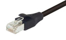 L-COM TRD855SZ-3 Ethernet Cable, Cat5e, RJ45 Plug to RJ45 Plug, STP (Shielded Twisted Pair), Black, 914.4 mm, 3 ft