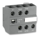 ABB CAT4-11E Contact Block, Front, 1NO+1NC, 6 A, 690 V, 2 Pole, Screw CAT4-11E