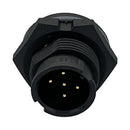 NORCOMP 869-005-103R001. CIRCULAR CONNECTOR, PLUG, 5POS, SOLDER