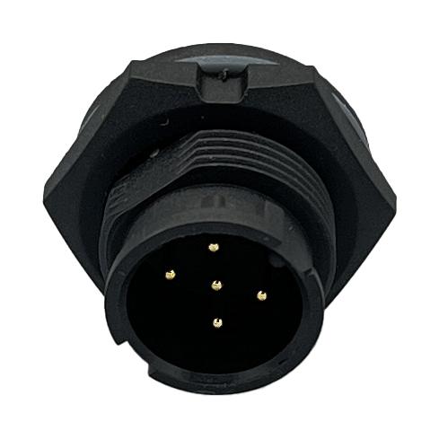 NORCOMP 869-005-103R001. CIRCULAR CONNECTOR, PLUG, 5POS, SOLDER