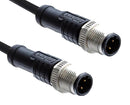 AMPHENOL LTW M12A08ML-12AML-SD001 Sensor Cable, A Code, Black, M12 Plug, M12 Plug, 8 Positions, 1 m, 3.3 ft, M Series