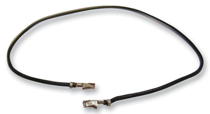 MULTICOMP PRO CASS-0840 Cable Assembly, 100VAC, 1A, Crimp Pin to Crimp Pin, 5.91 ", 150 mm, Black