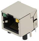 TE CONNECTIVITY 2501550-3 Modular Connector, RJ45 Jack, 1 x 1 (Port), 8P8C, Cat5e, Through Hole Mount
