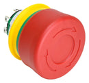 IDEC XA1E-BV3SG02R Emergency Stop Switch, Red, 16 mm, DPST-NC, Pushlock Turn Reset/Push-Pull, Solder Lug, 3 A, 125 V