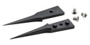 IDEAL-TEK A5UFCP Tweezer Tip, Straight/Pointed, 40mm OAL, Carbon Fibre Reinforced Plastic, Set of 2 with Screws