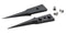 IDEAL-TEK A5UFCP Tweezer Tip, Straight/Pointed, 40mm OAL, Carbon Fibre Reinforced Plastic, Set of 2 with Screws