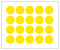 Multicomp PRO MP010420 MP010420 Label Round Self Adhesive 25 mm Paper Yellow