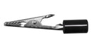 MUELLER ELECTRIC BU-60H-0 Alligator Clip, Insulated, 7.9 mm Jaws Open, 58 mm Length, 10 A, Black