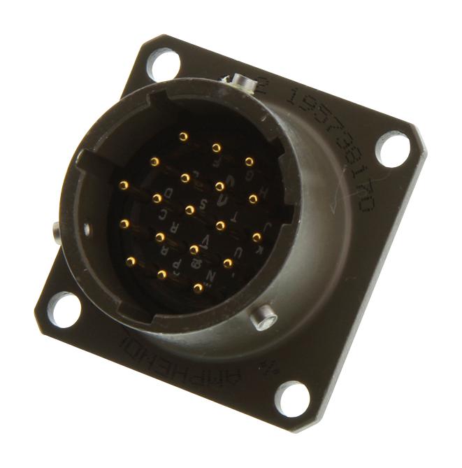 AMPHENOL INDUSTRIAL MS3112E14-19P CIRCULAR CONNECTOR, PLUG, SIZE 14, 19 POSITION, BOX