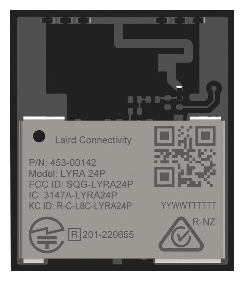 EZURIO 453-00142R Bluetooth Module, BLE 5.3, 2 Mbps, -98.5 dBm, 1.8 V to 3.8 V, -40 &deg;C to 105 &deg;C