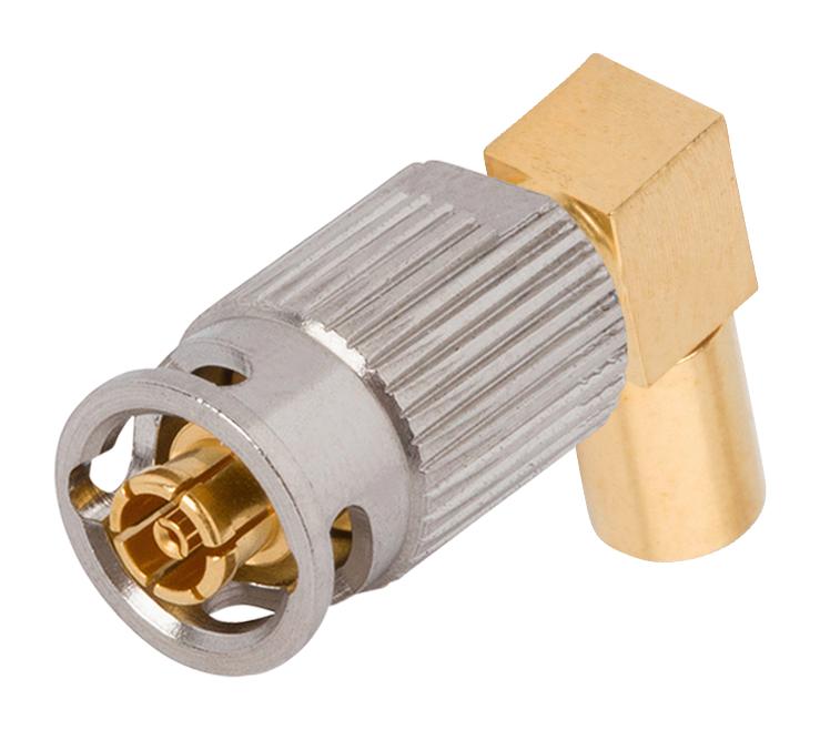 AMPHENOL SV MICROWAVE 3222-60003 RF / Coaxial Connector, SMPM Coaxial, Right Angle Jack, Solder, 50 ohm, 0.047" Flexible