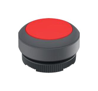 RAFI 1.30.270.001/2307 Switch Actuator, Round Flat, Red, RAFI RAFIX 22 FS+ Series 22.3mm Illuminated Pushbutton Switches