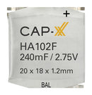 CAP-XX HA102F Supercapacitor, Prismatic Ultra Thin, 0.17 F, 2.5 V, Solder, &plusmn; 20%