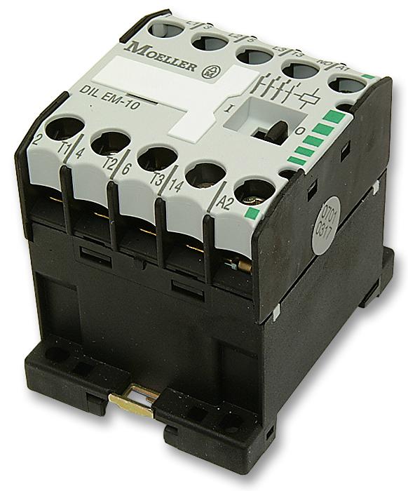 EATON MOELLER DILEM-10 24VAC Contactor, Panel Mount, 400 V, 3PST-NO, 3 Pole, 4 kW