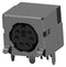 AMP - TE CONNECTIVITY 5750071-1 DIN Audio / Video Connector, 6 Contacts, Jack, PCB Mount, Through Hole Right Angle