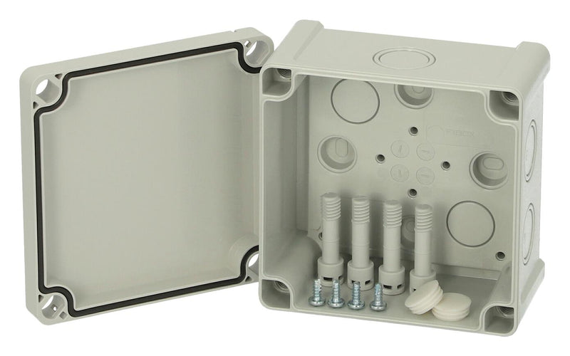FIBOX TPCM 111107 ENCLOSURE Plastic Enclosure, Multipurpose, Polycarbonate, 110 mm, 110 mm, 65 mm, IK07, IK08, IP65