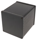 HAMMOND 1455NS1202BK Metal Enclosure, w/Plastic End Panel, Small, Aluminium, 103 mm, 103 mm, 120 mm