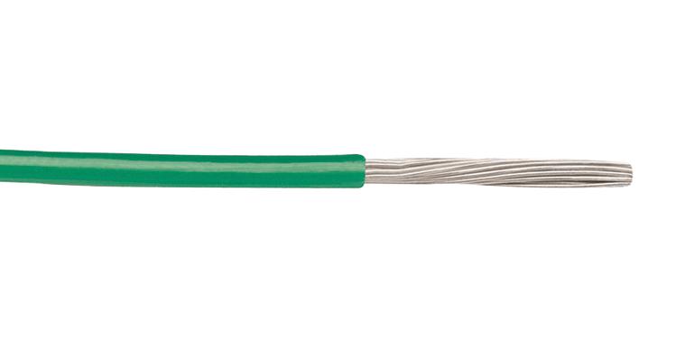 BELDEN 83029 005100 Wire, Hook Up, Hi Temp, PTFE, Green, 18 AWG, 100 ft