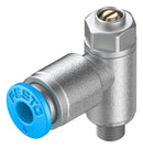 FESTO GRLA-M5-QS-4-D ONE-WAY FLOW CTRL VALVE, QS-4-M5, 10BAR